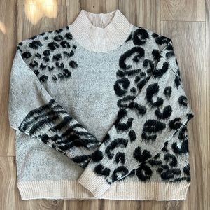 Black and beige sweater